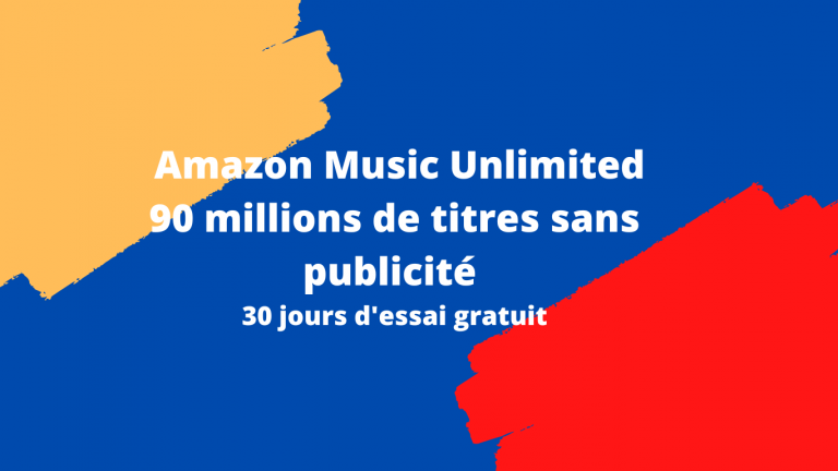 90 millions de titres sans pub et 30 jours d’essai gratuit avec Amazon Music Unlimited